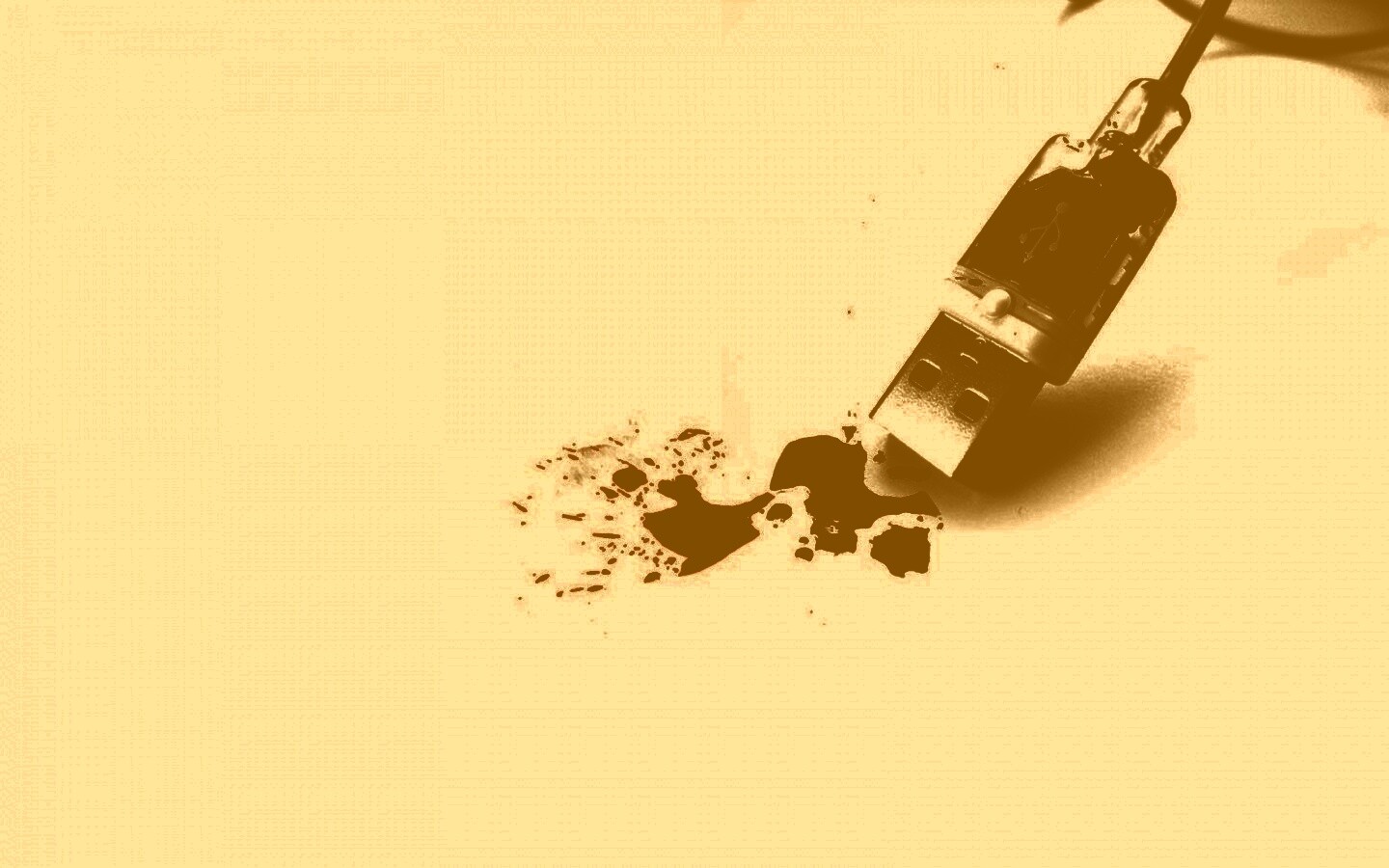 Кровавый usb обои