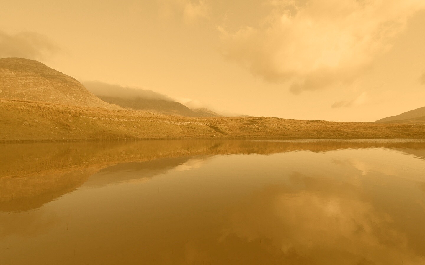 Зеркальное озеро обои