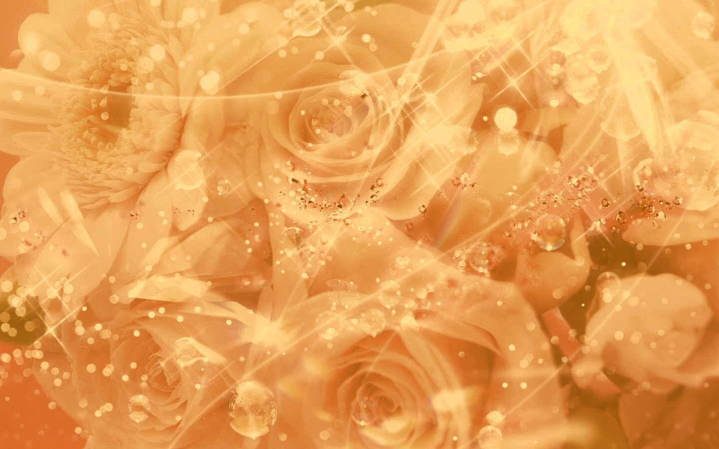 Розово-розовая абстракция с цветами обои