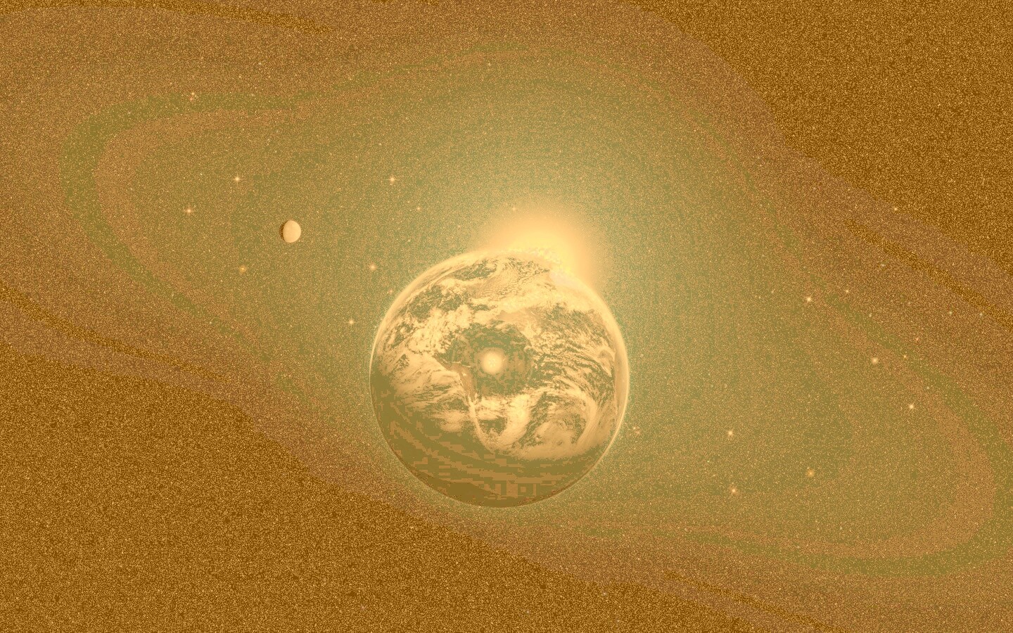 Вид на Землю из космоса обои