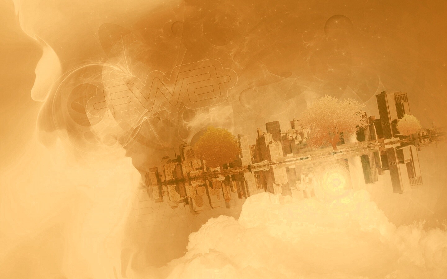 Абстрактный город обои