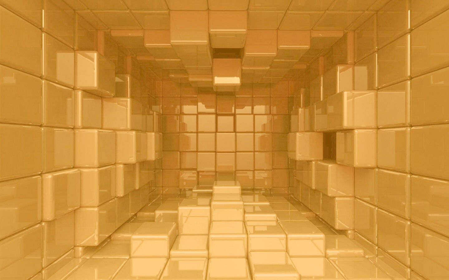 Комната из кубов обои