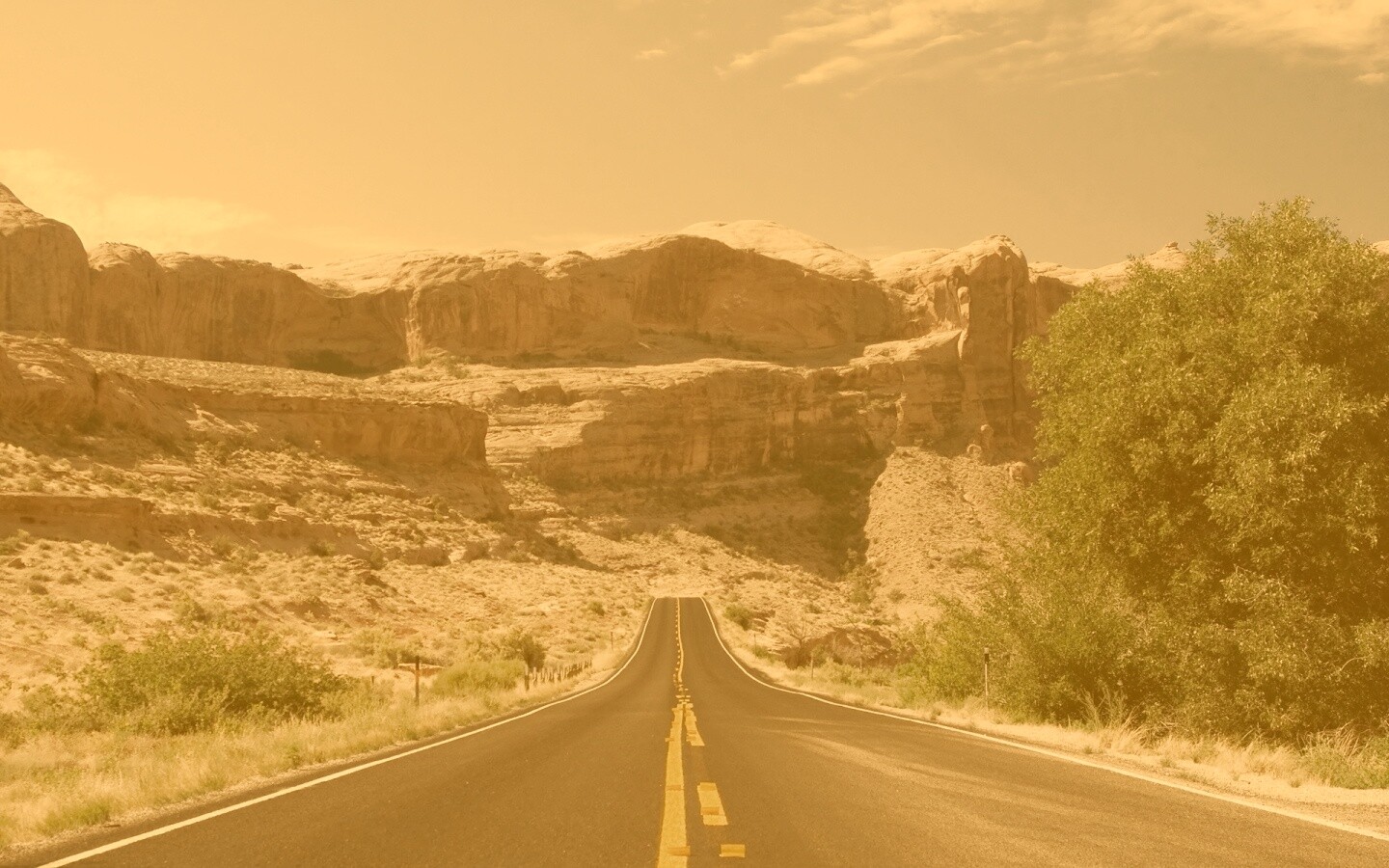 Дорога в горах обои