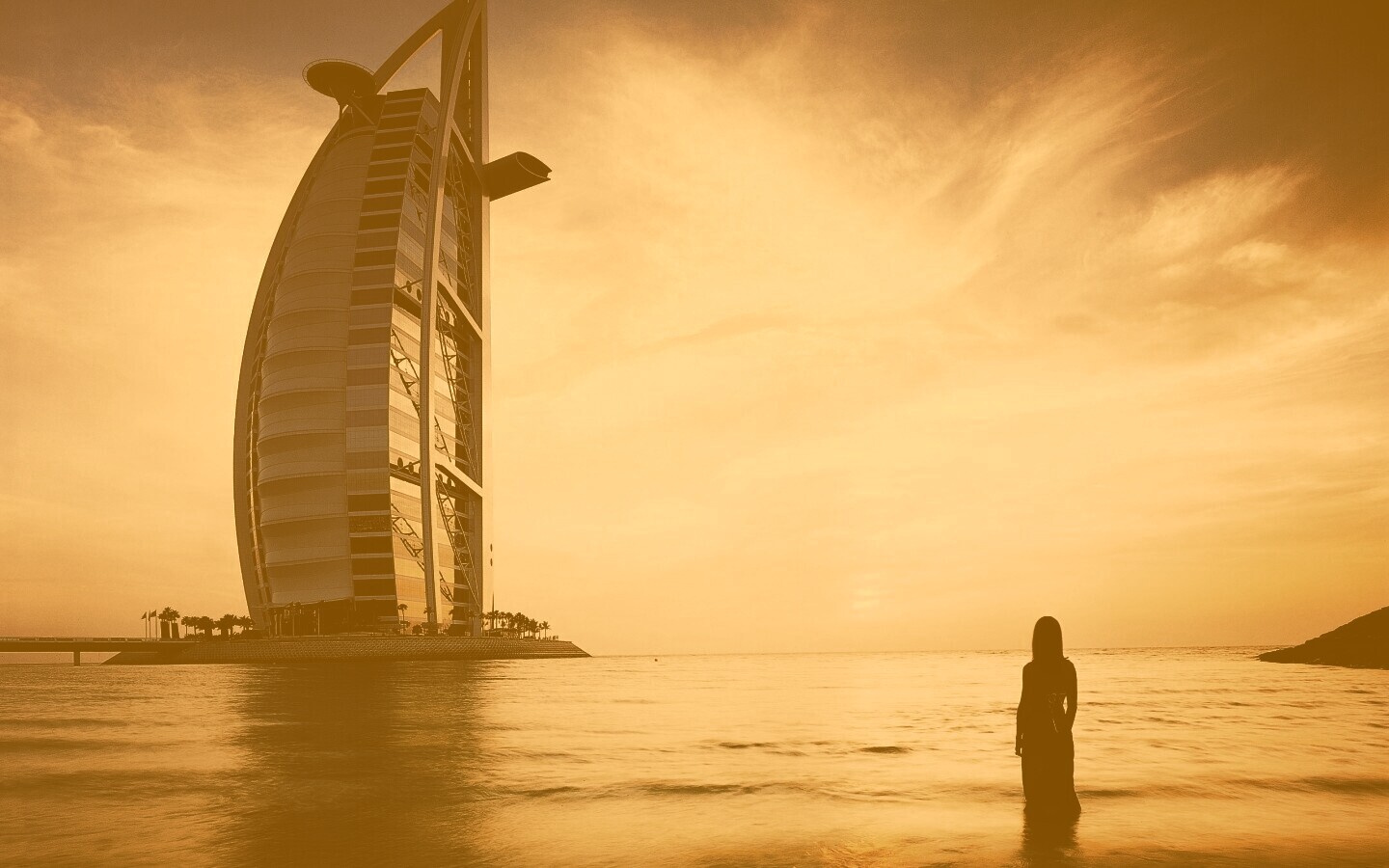 Бурдж Аль Араб в Дубае обои