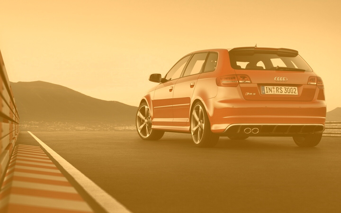 Audi модели RS3 сзади обои