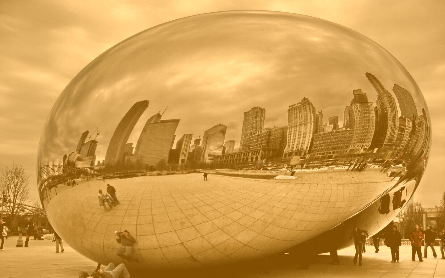 Облачные ворота обои