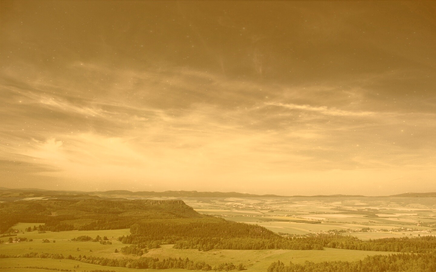 Вид на равнину обои