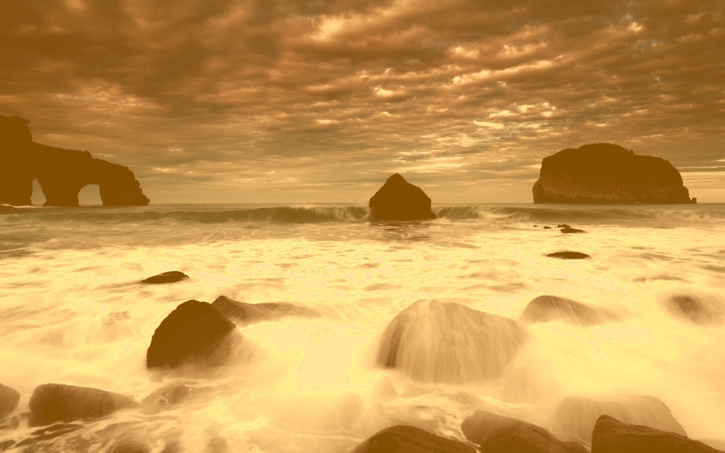 Волнующееся море обои