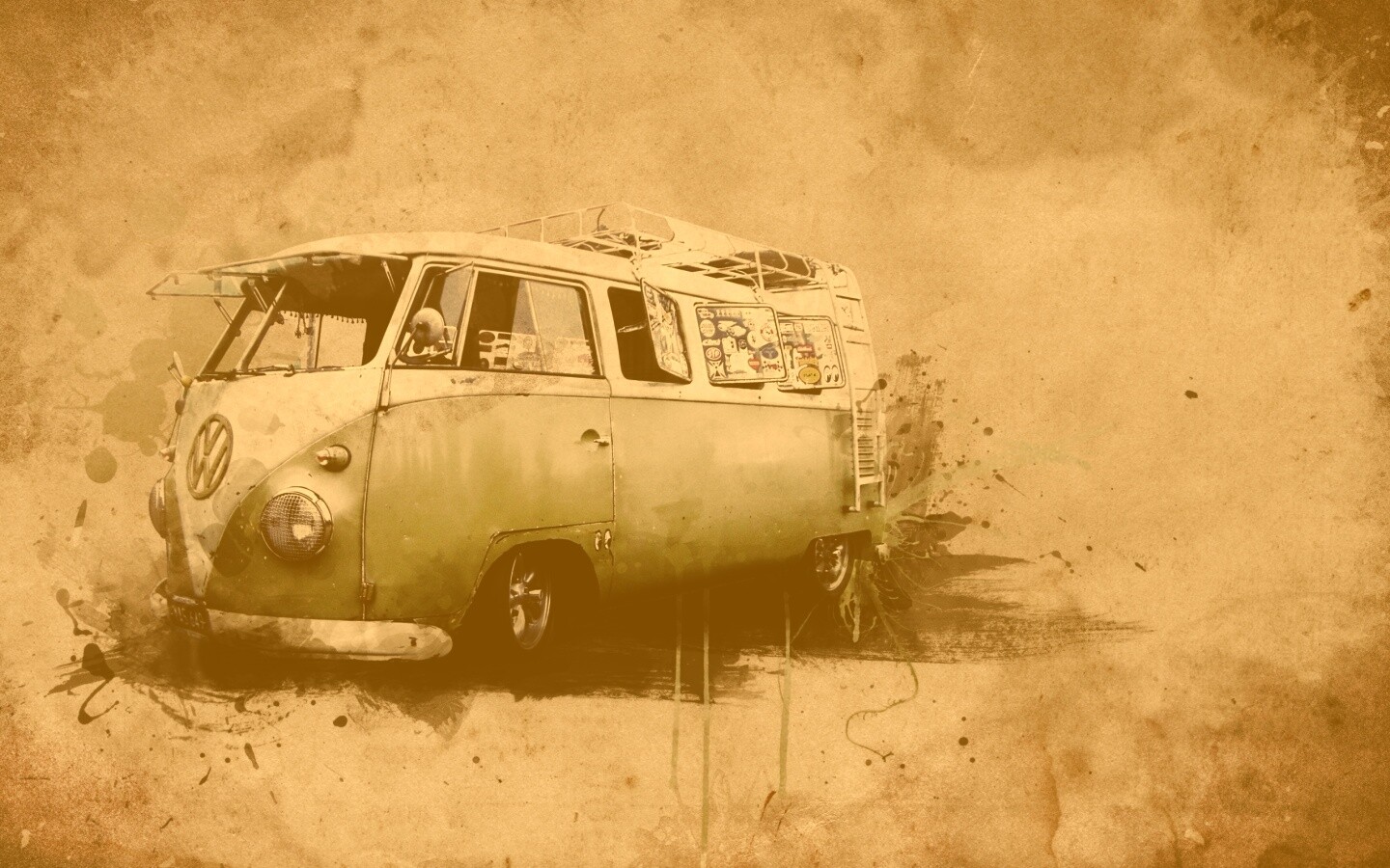 Фольксваген 56 года - лучший фургон для путешествий обои
