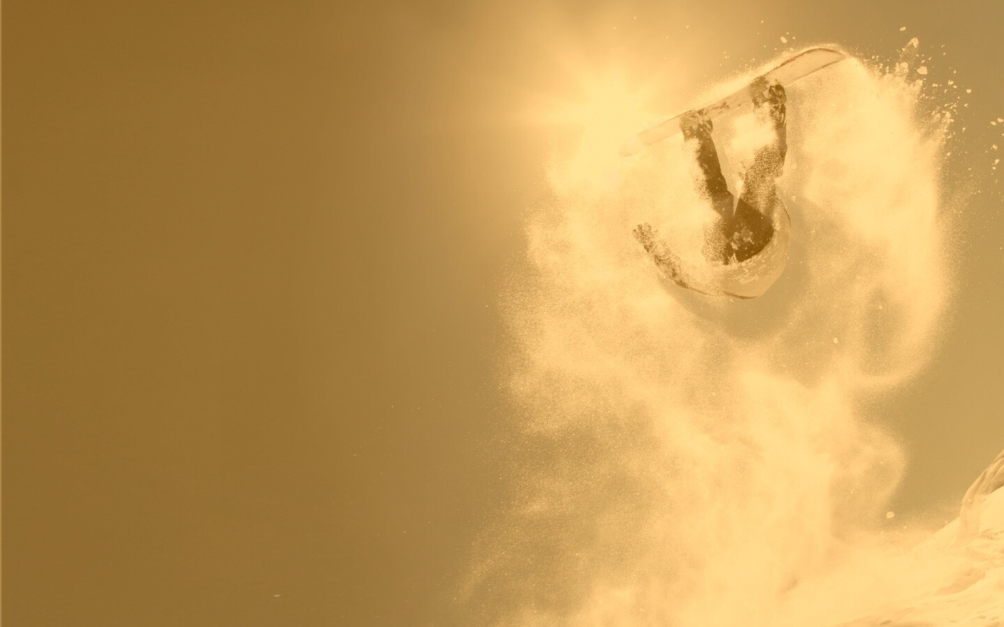 Прыжок на сноуборде обои