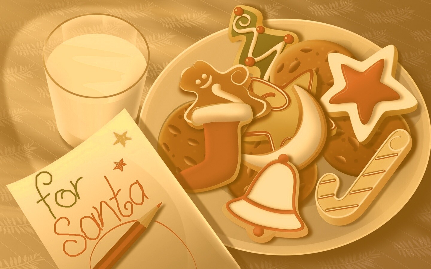 Сладости для санты обои