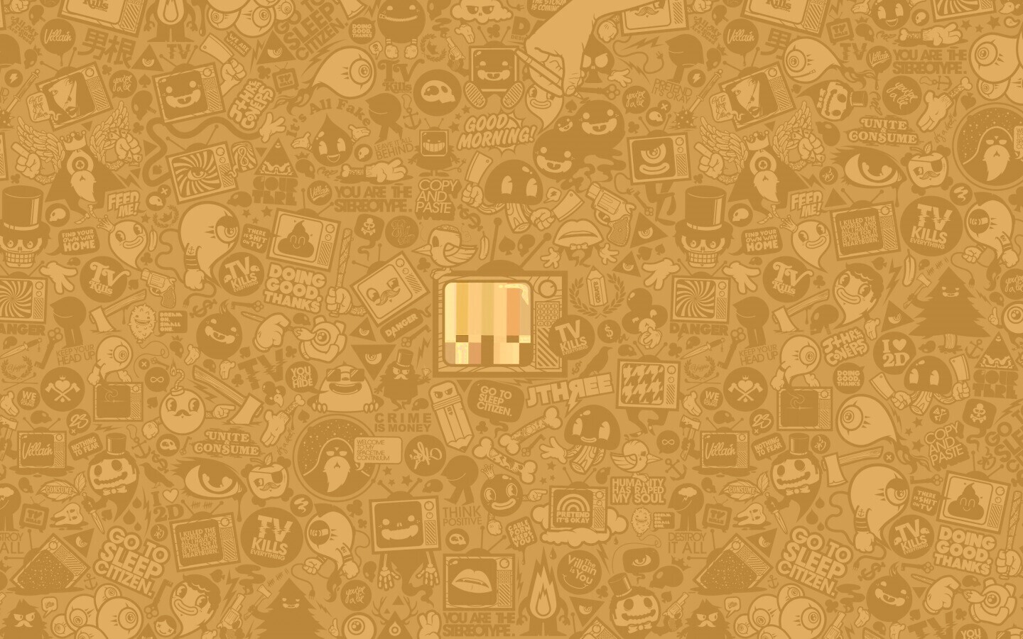 Телевидение убивает всё! обои