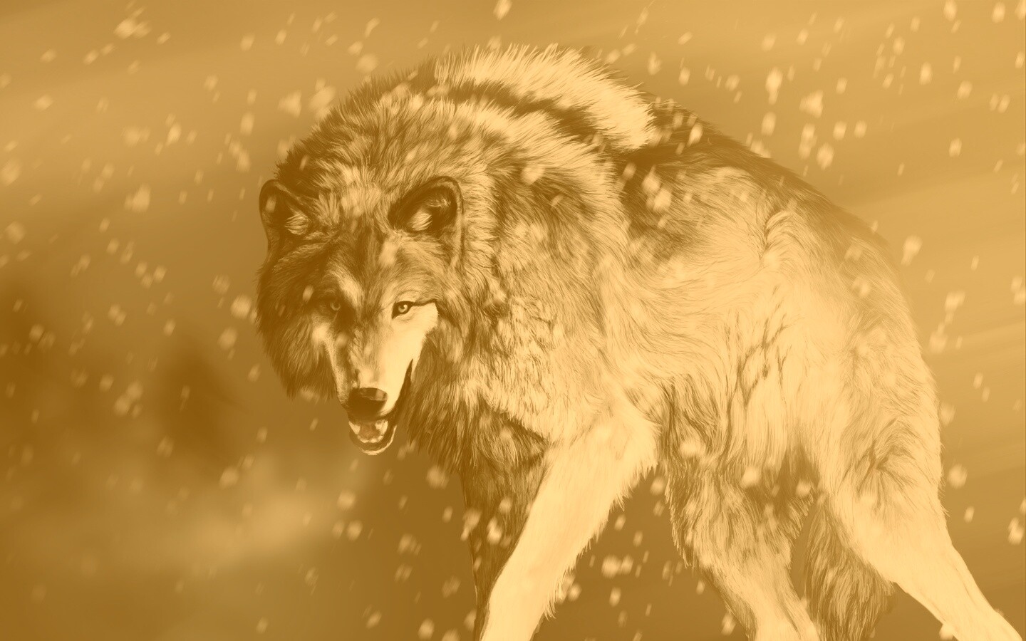 Охота на волка обои