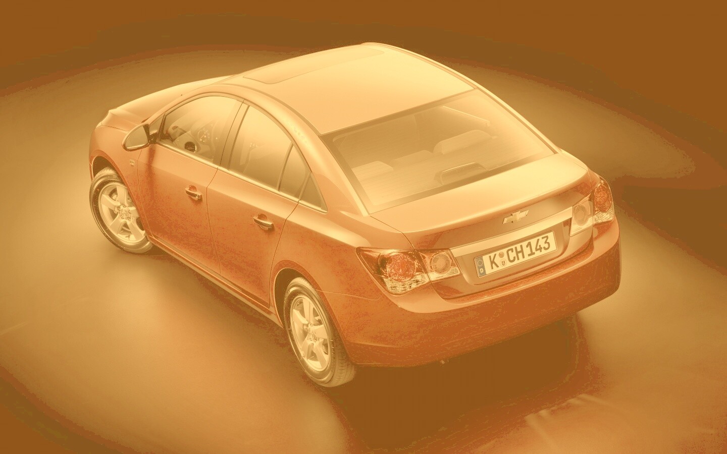 Шевроле Cruze красного цвета обои