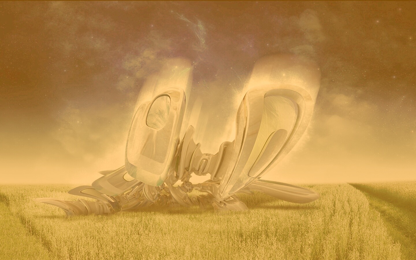 Нечто в поле обои