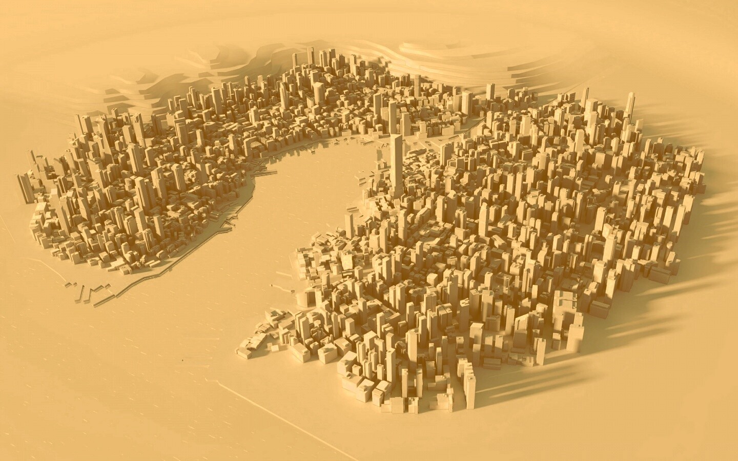 Город из Mirrors Edge обои