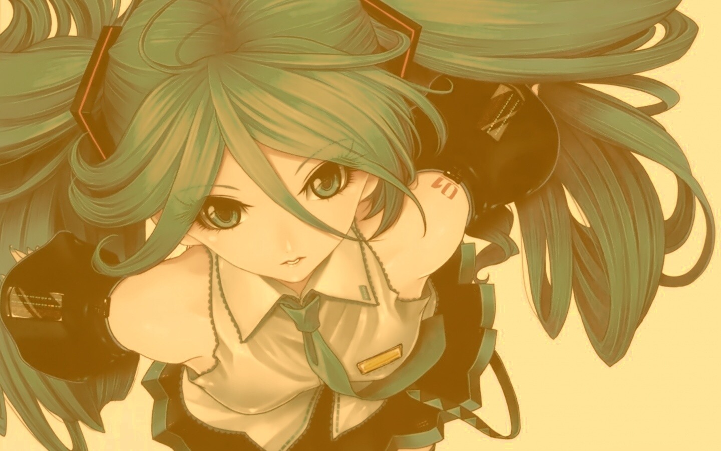 Синеволосая Хатсуне Мику обои