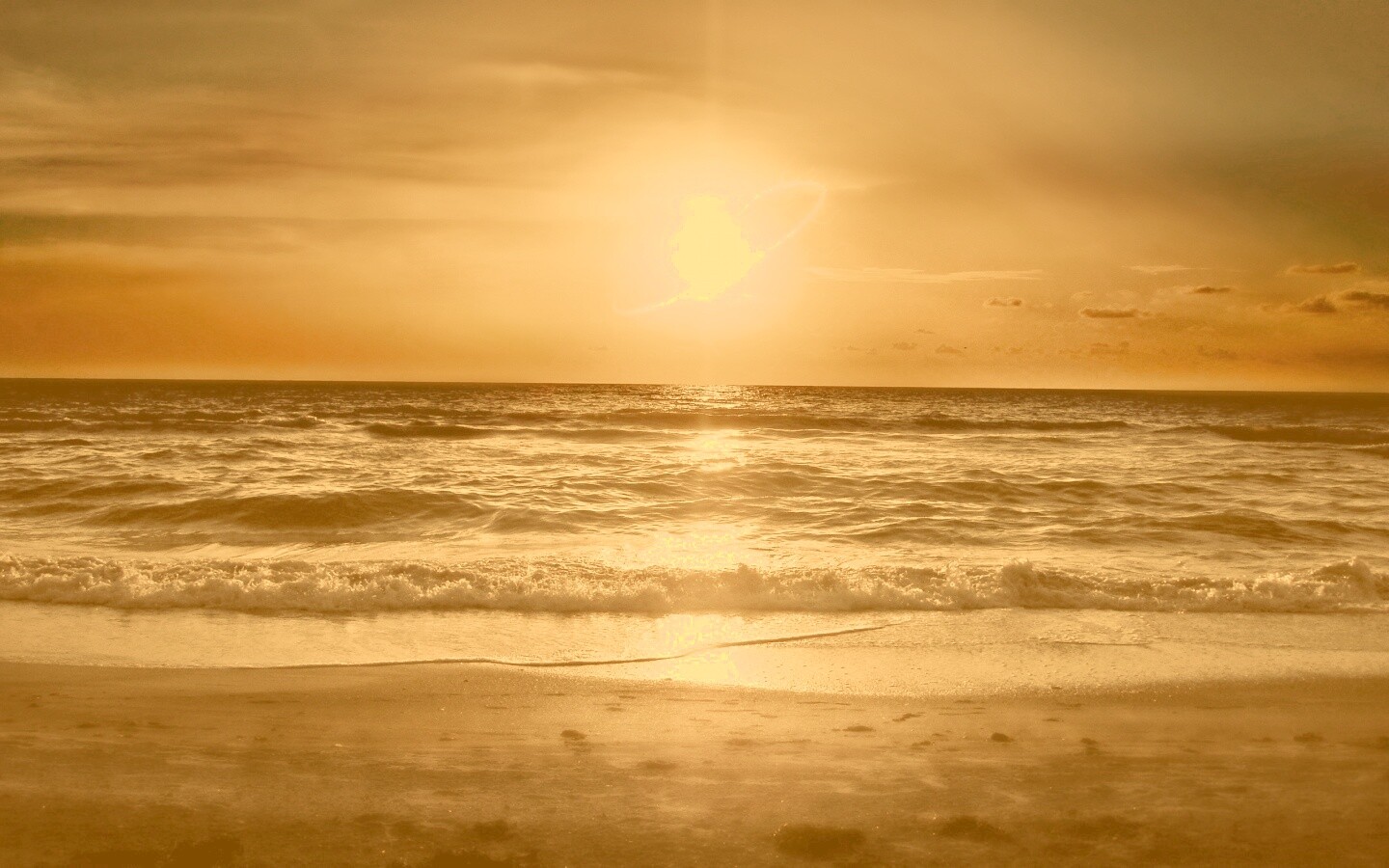 Морской закат обои