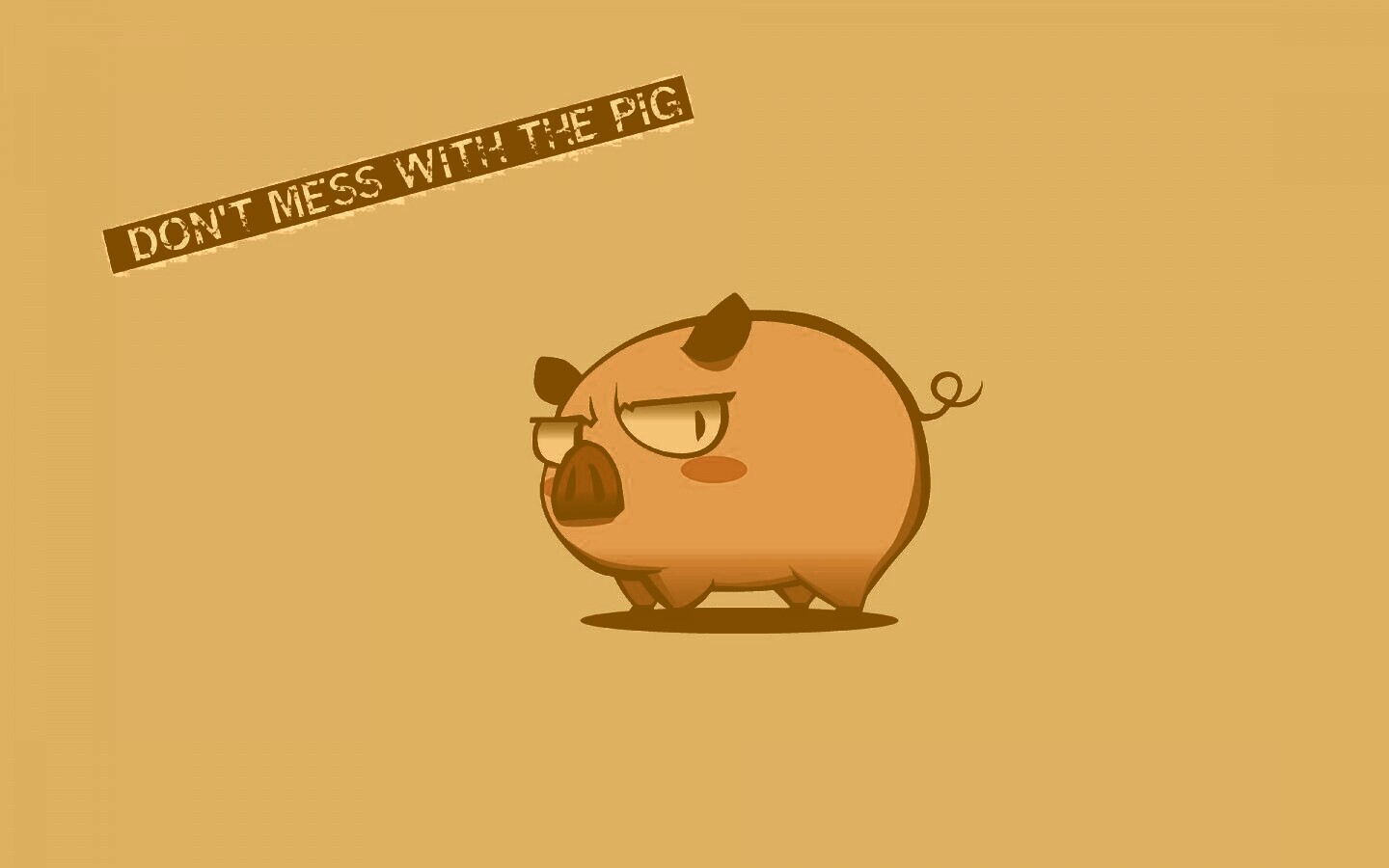 Не путайся со свиньей обои
