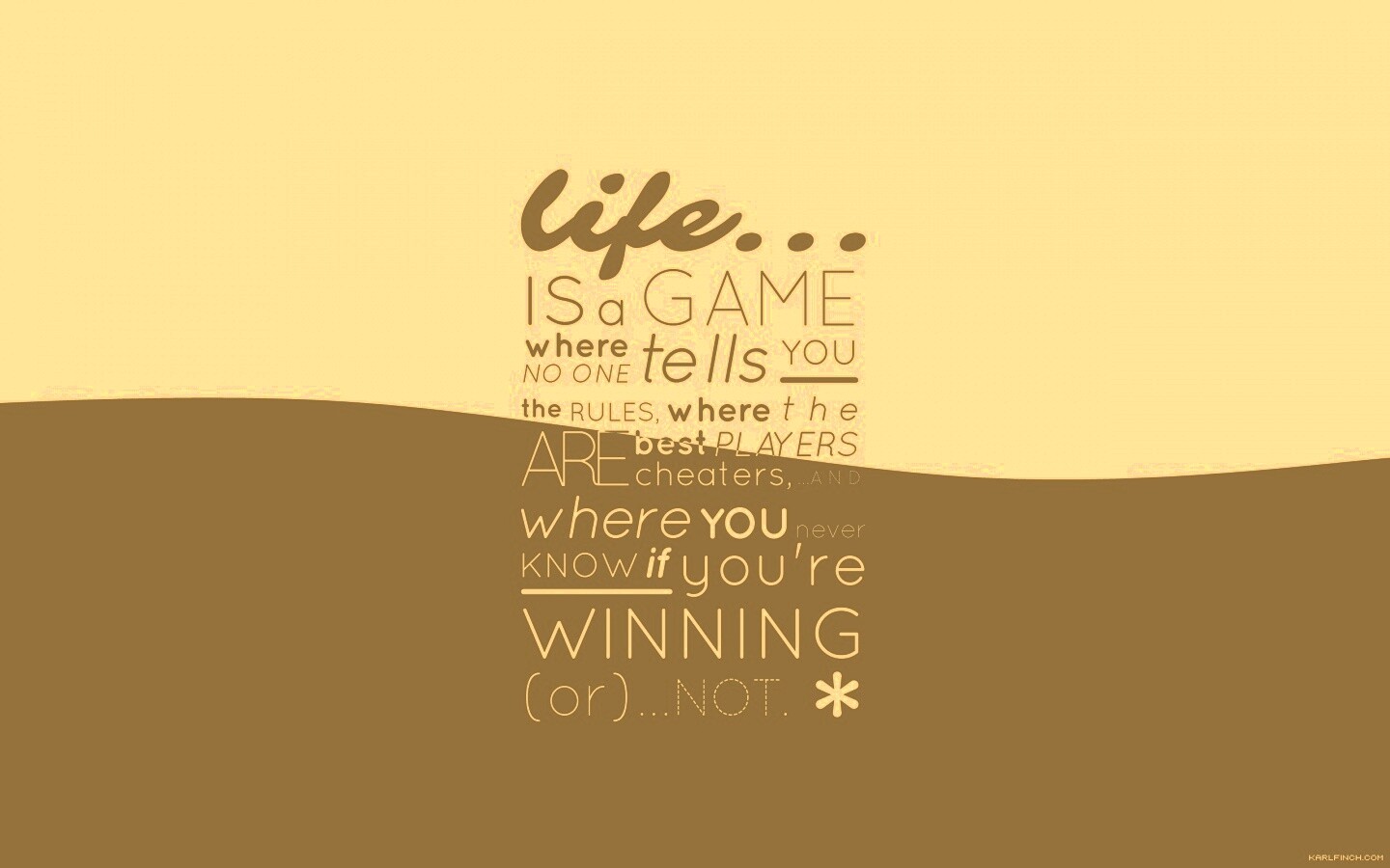 Жизнь - игра обои