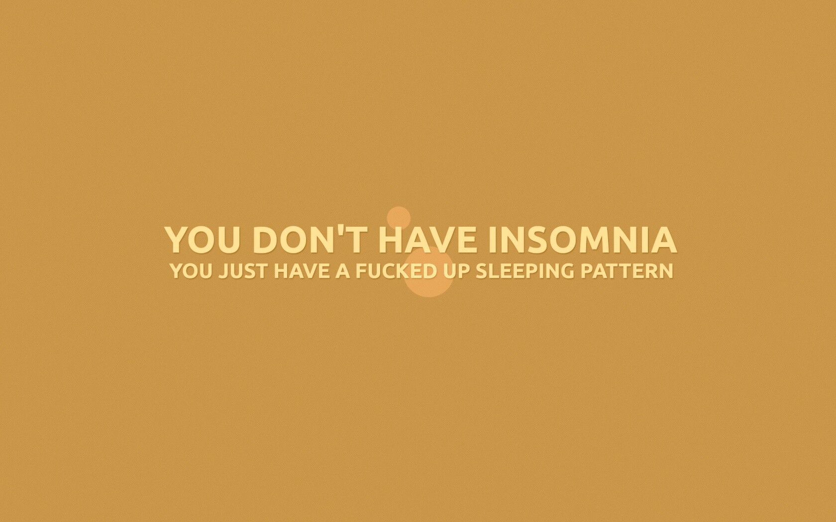 You don't have insomnia обои
