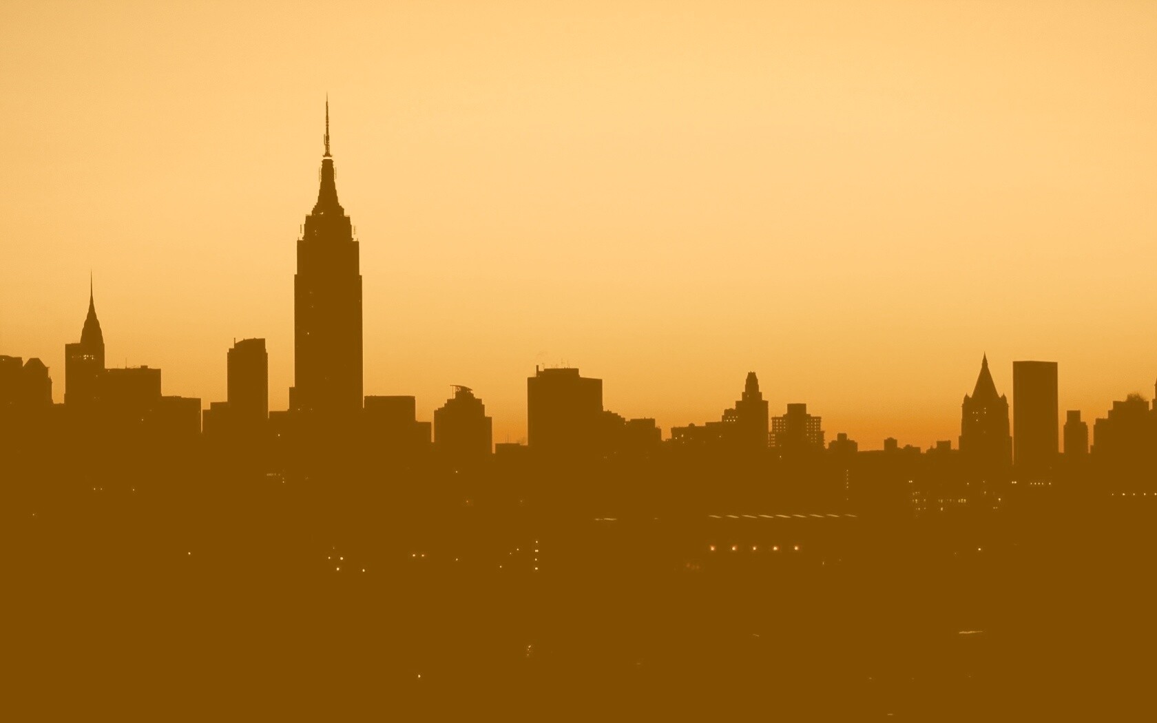 Утренний город обои