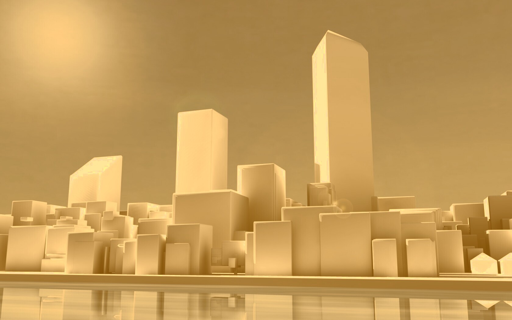 Картонный город обои