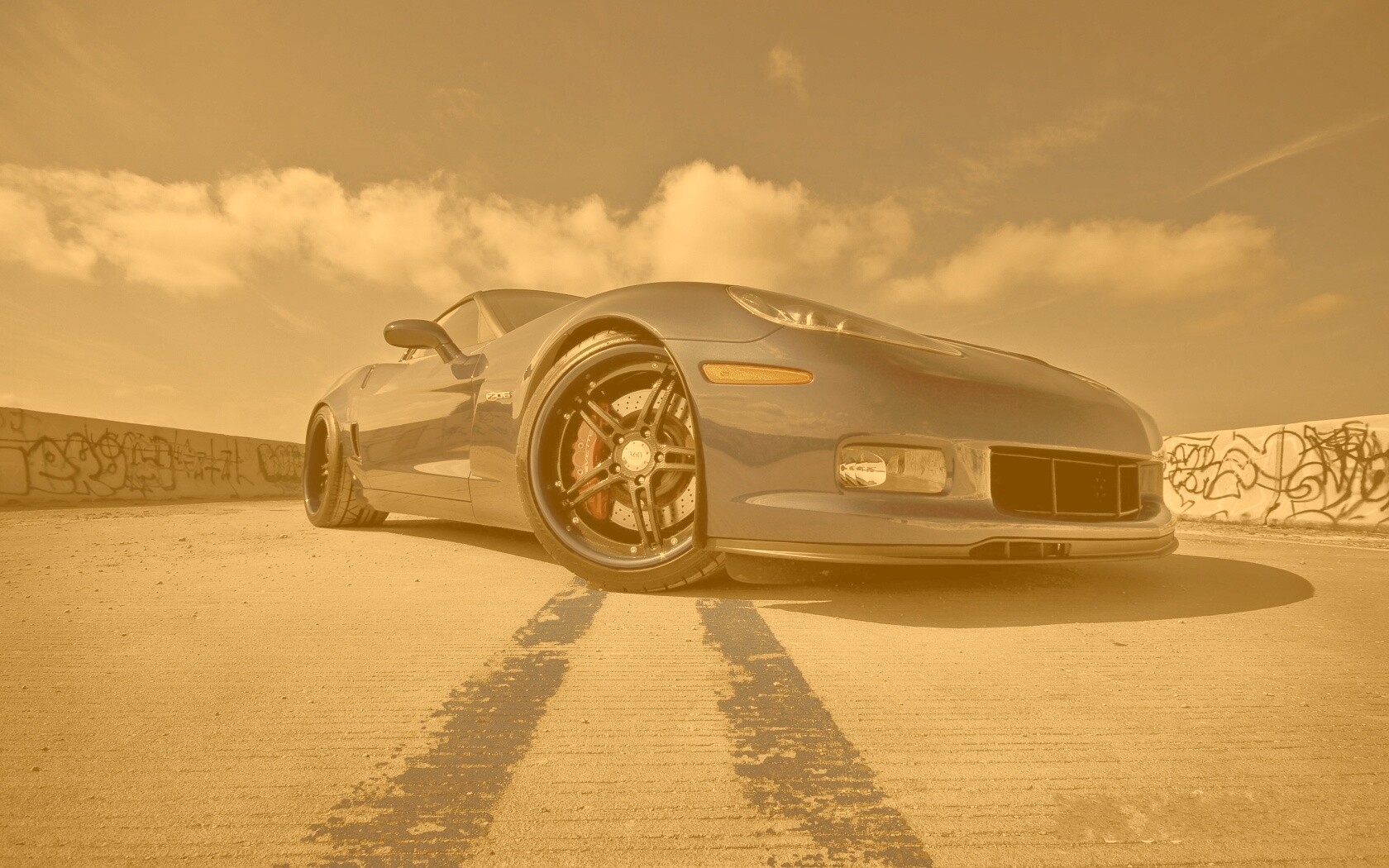 Синий спорткар обои