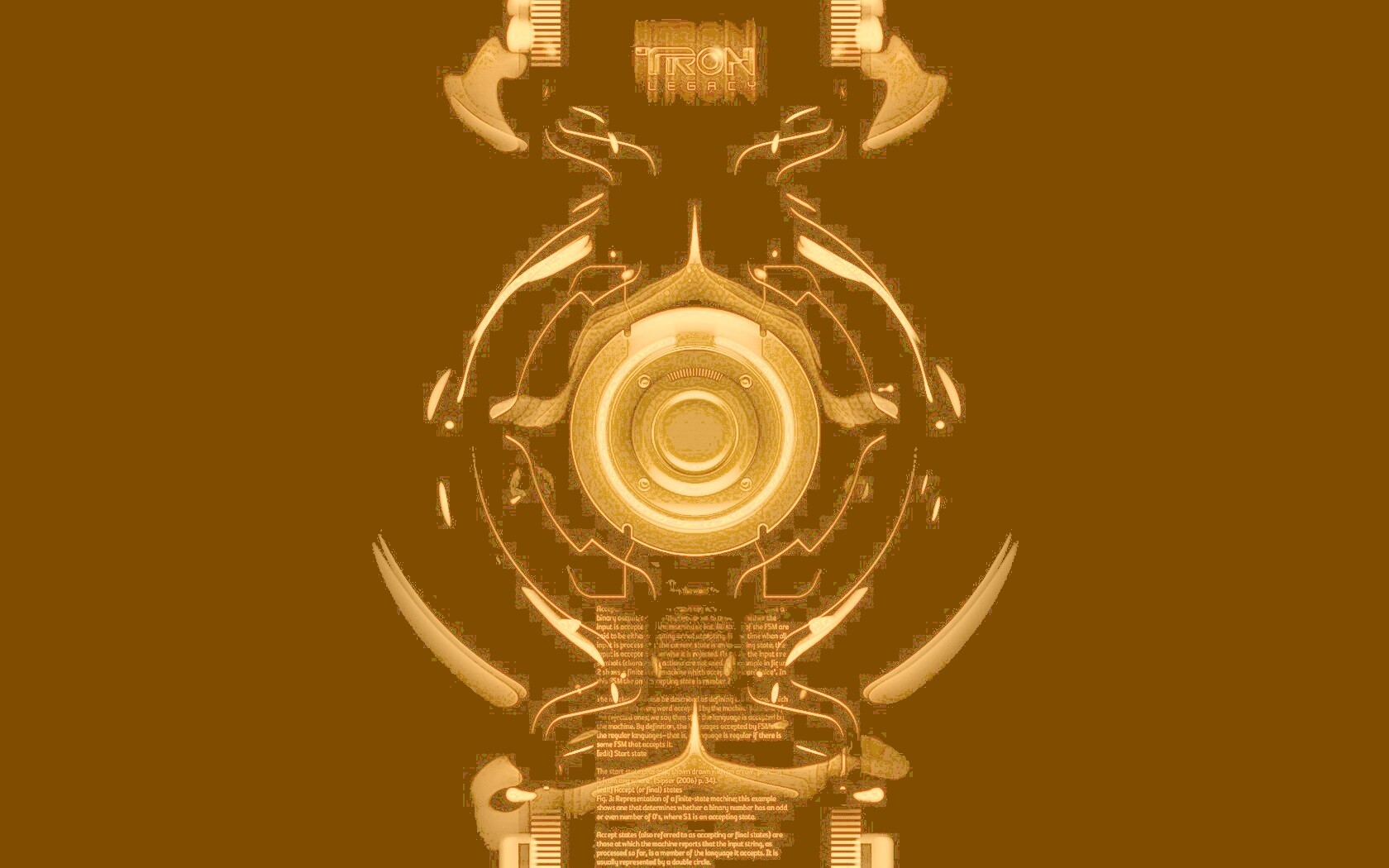 Tron Data Amber обои