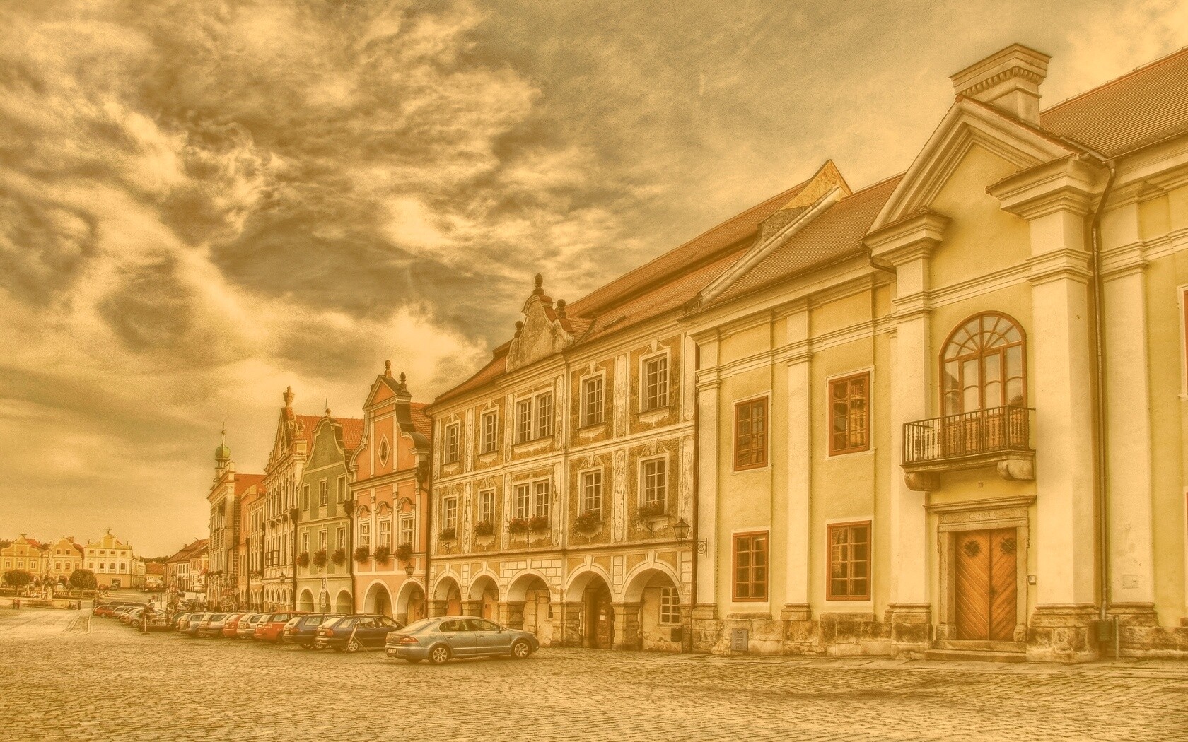 Домики в Чехии обои