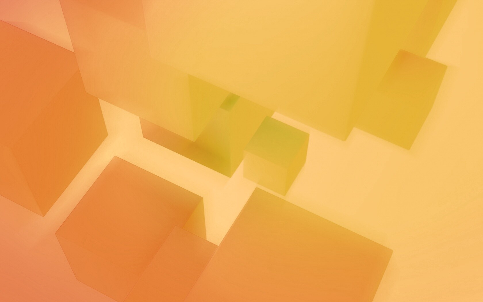 Розовые и желтые кубики обои