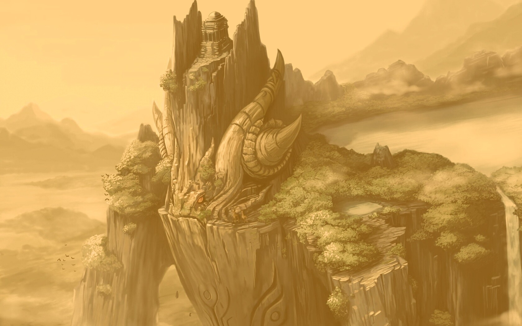 Храм на живой скале обои