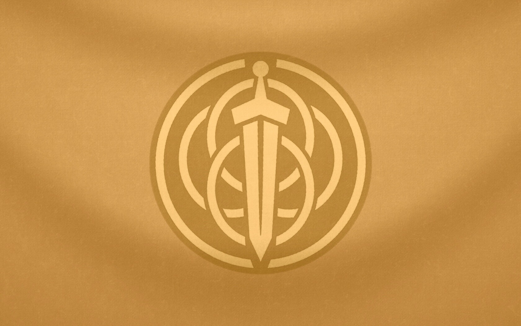 Меч на фоне колец обои