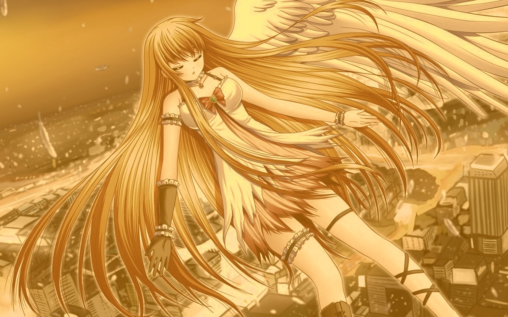 Неопознанная девушка из аниме обои