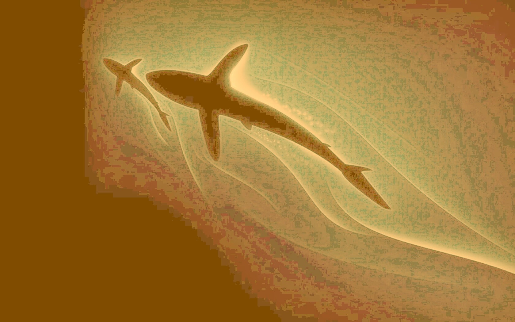 Рыбы в глубине обои