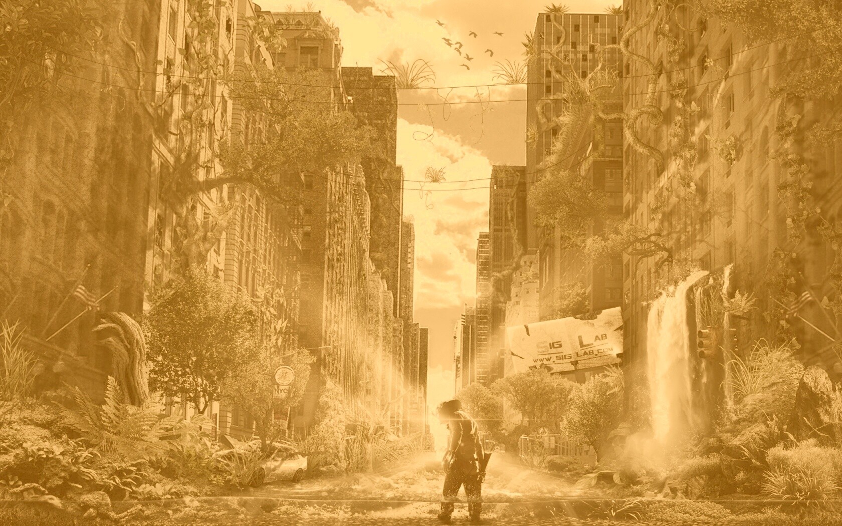 Постапокалиптический мир обои