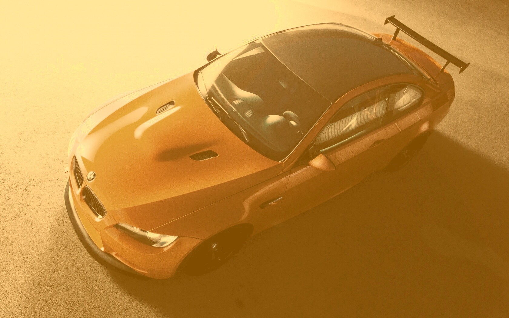 Оранжевый BMW обои