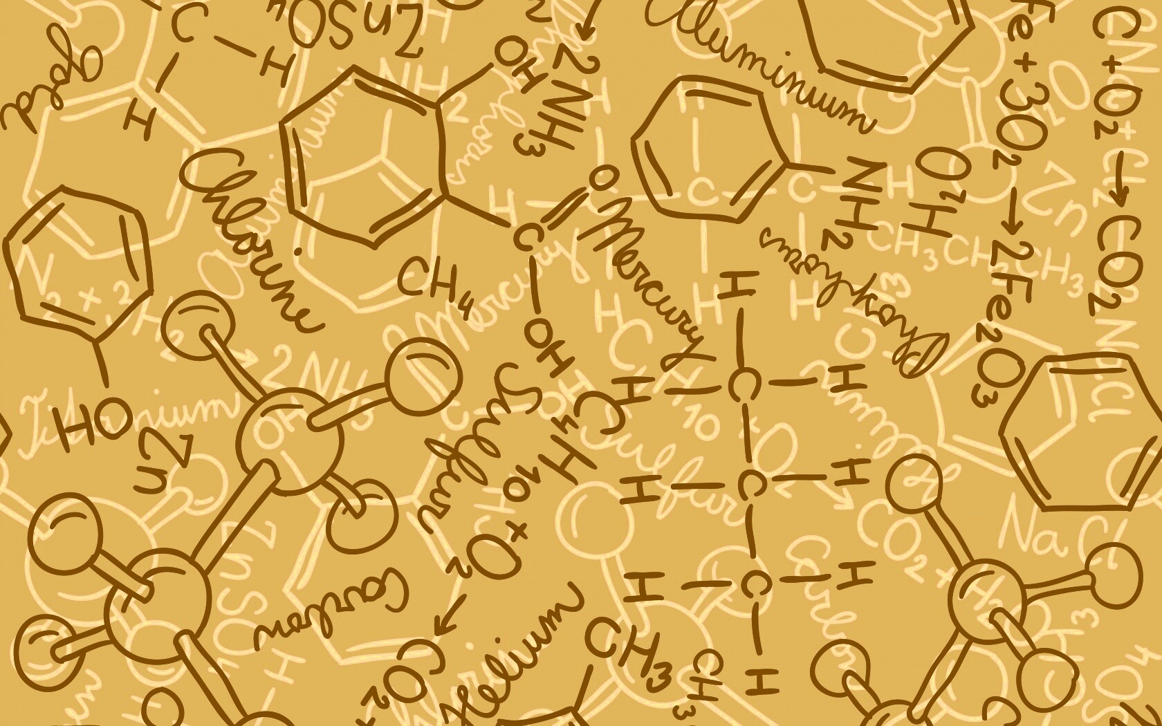 Химические формулы обои