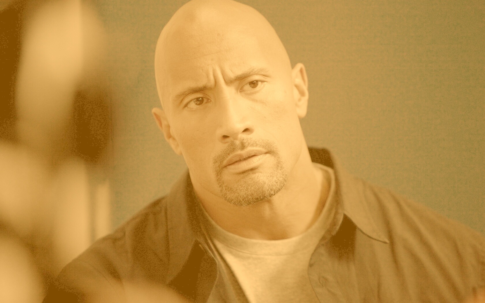 Dwayne johnson, Actor, Bald, Hair, Celebrity обои