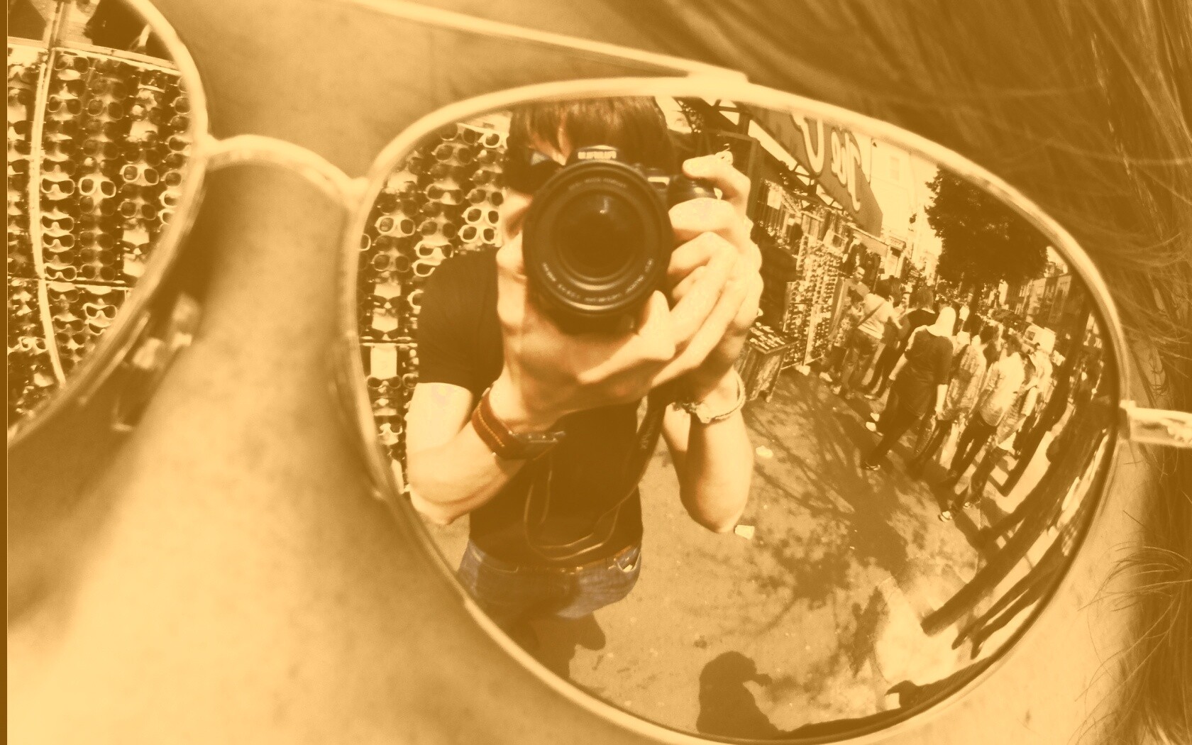 В очках обои