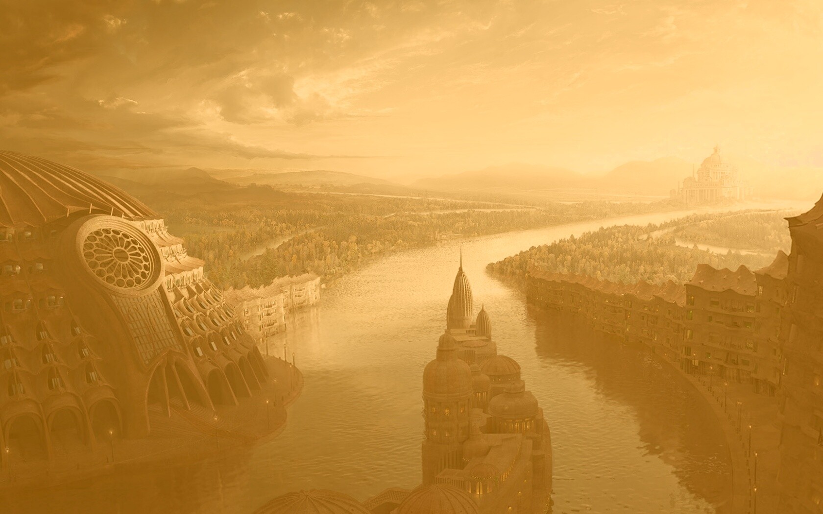 Древний город обои