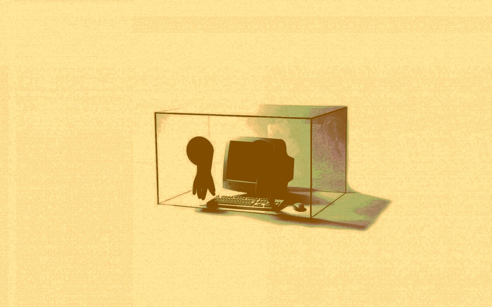 Зараженный компьютер обои