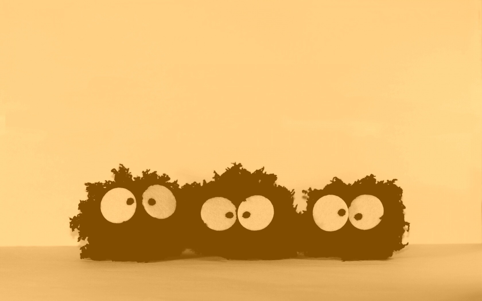 Кляксы с глазами обои