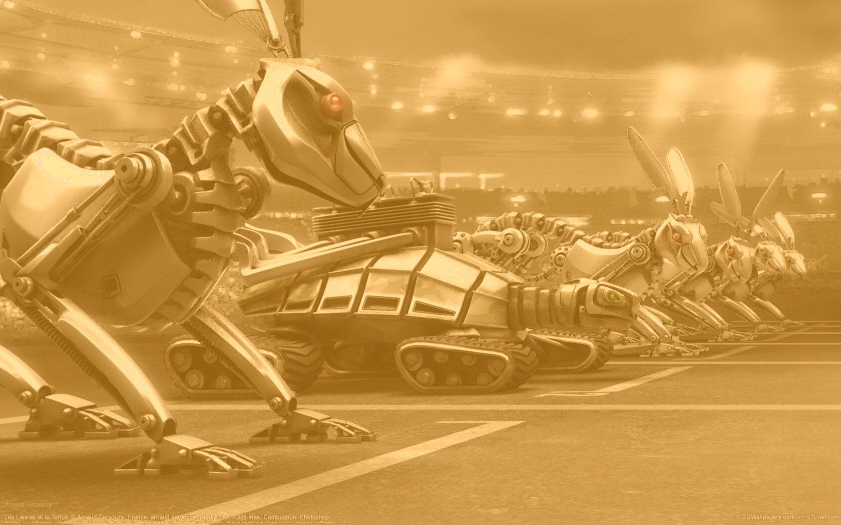 Роботы на старте обои