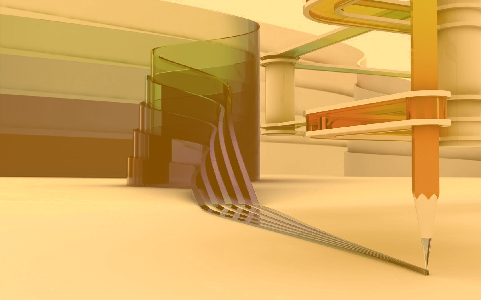 Фантазия карандаша обои