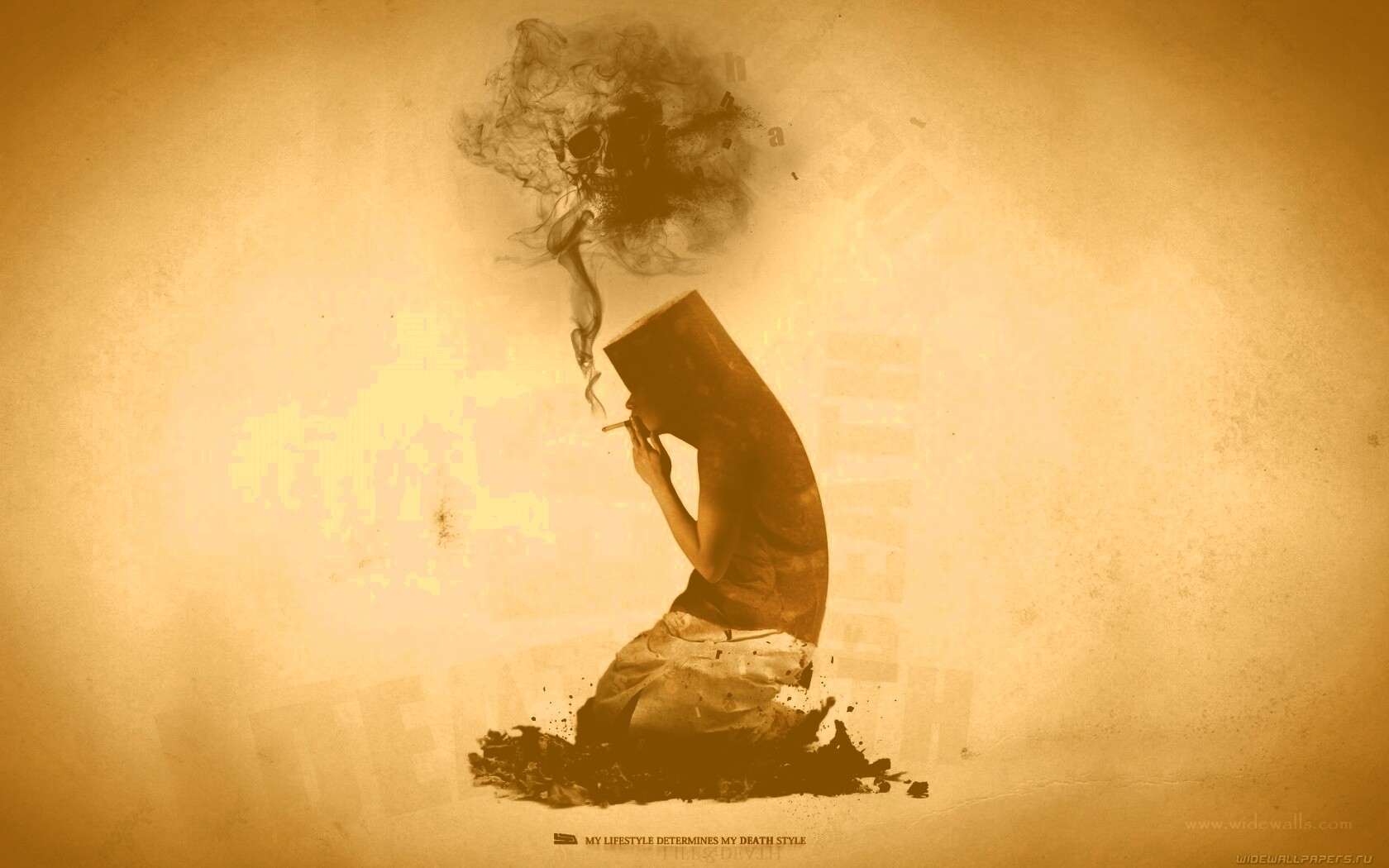 Твоя жизнь определяет твою смерть обои