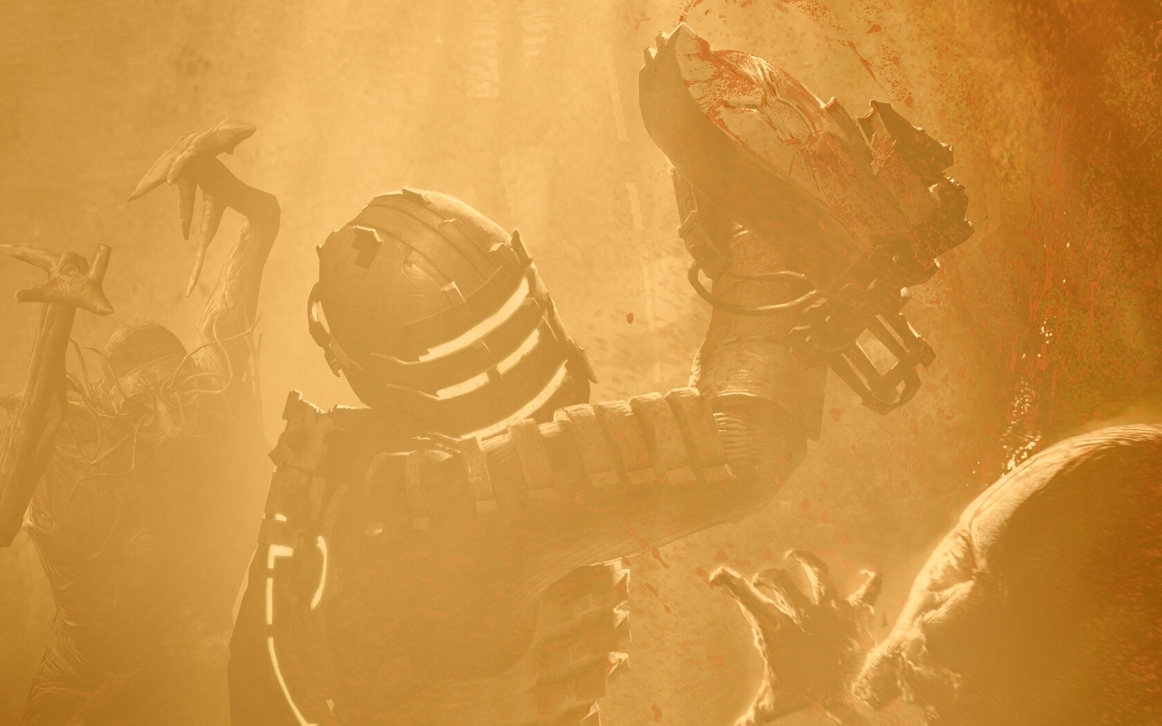 Айзек Кларк выпилил монстра обои