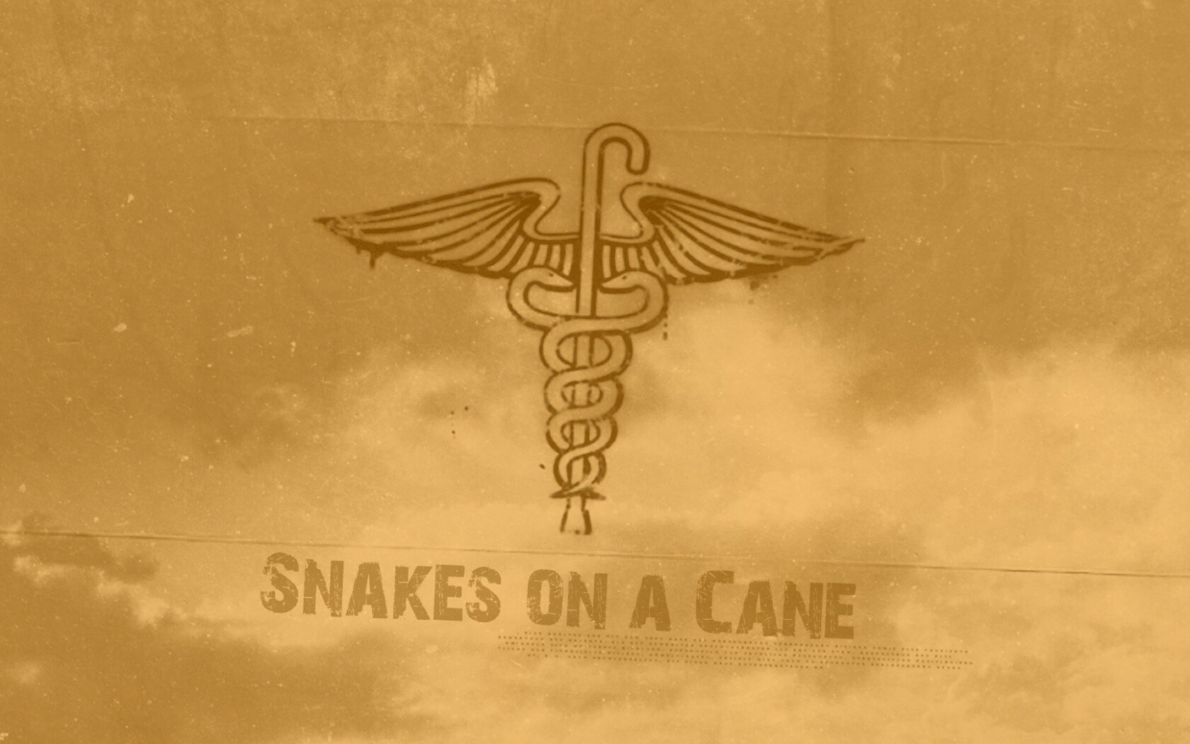 Змеи на трости обои