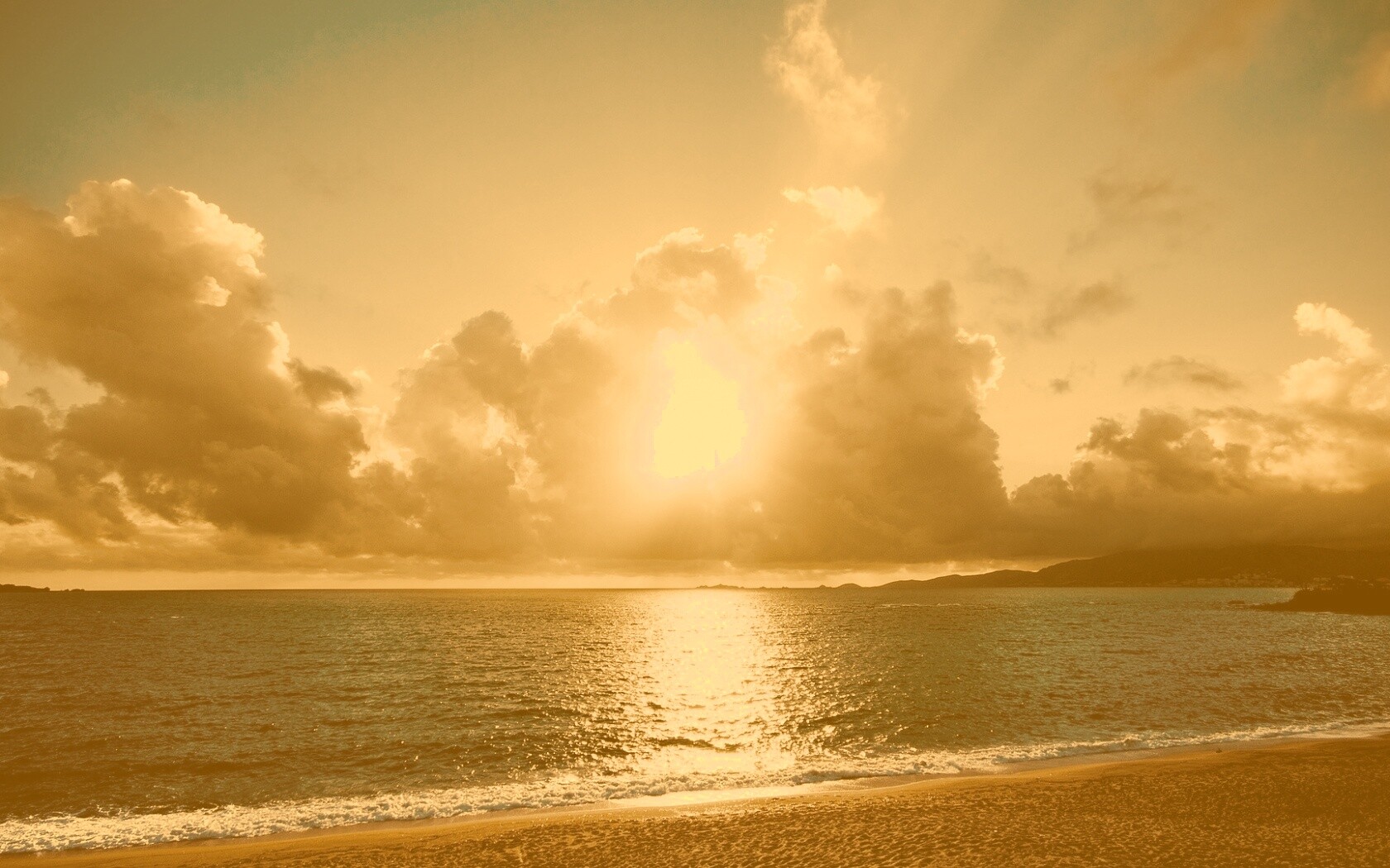 Солнечный пляж обои