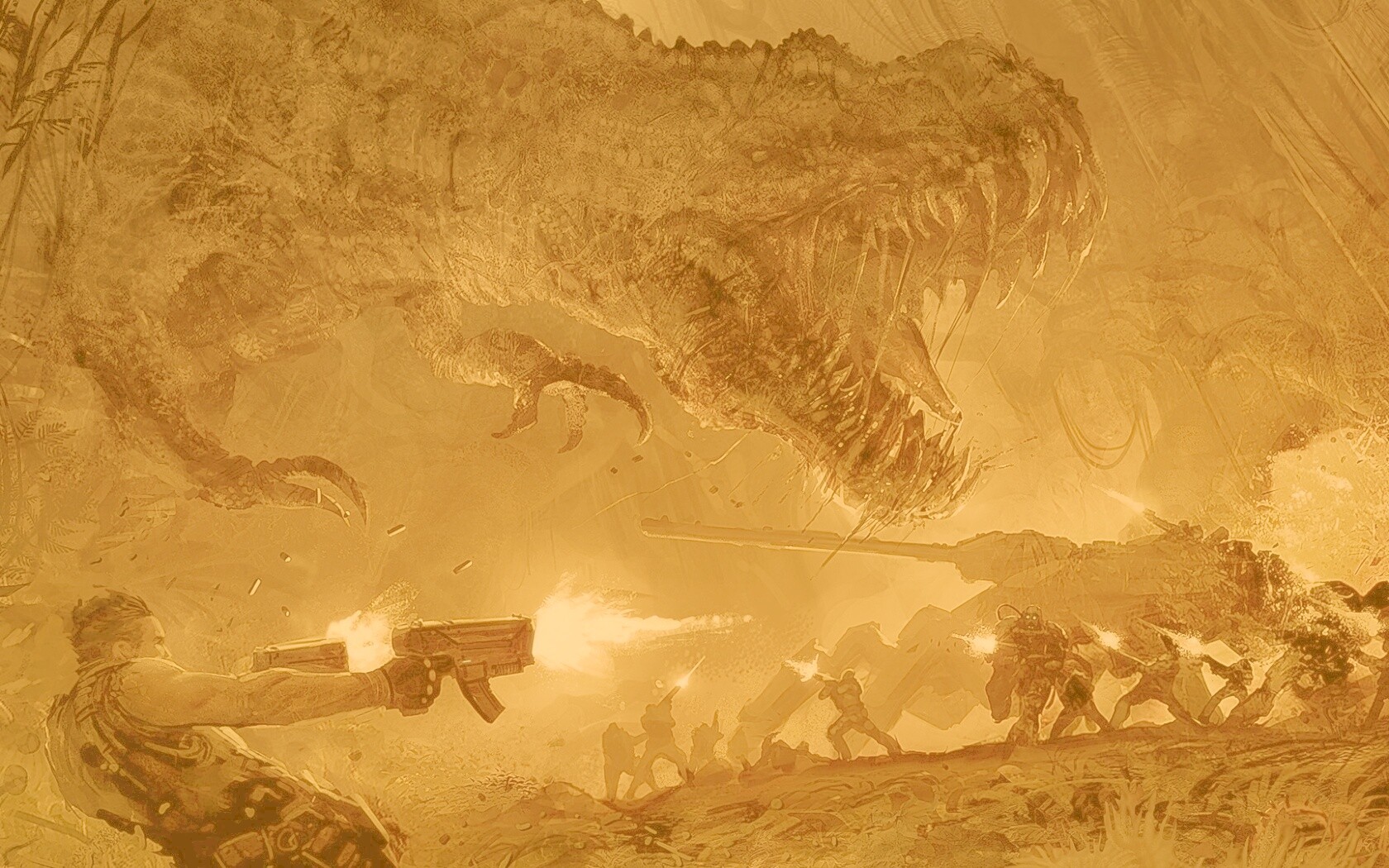 Динозавр обои